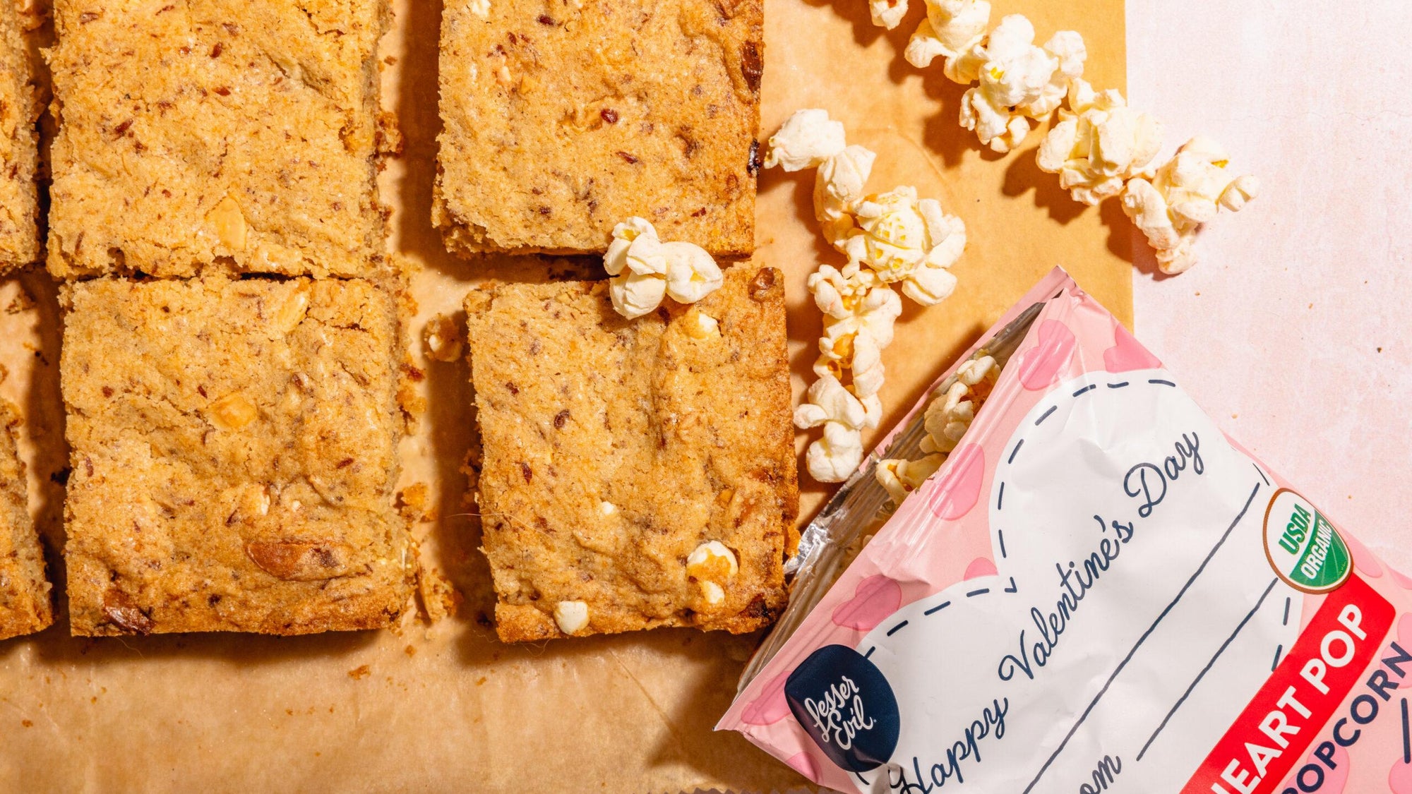 Sweetheart Pop Strawberry Blondies