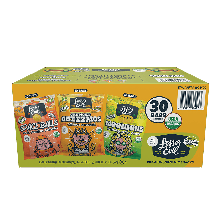 The Ultimate Organic Snack Box – LesserEvil Snacks