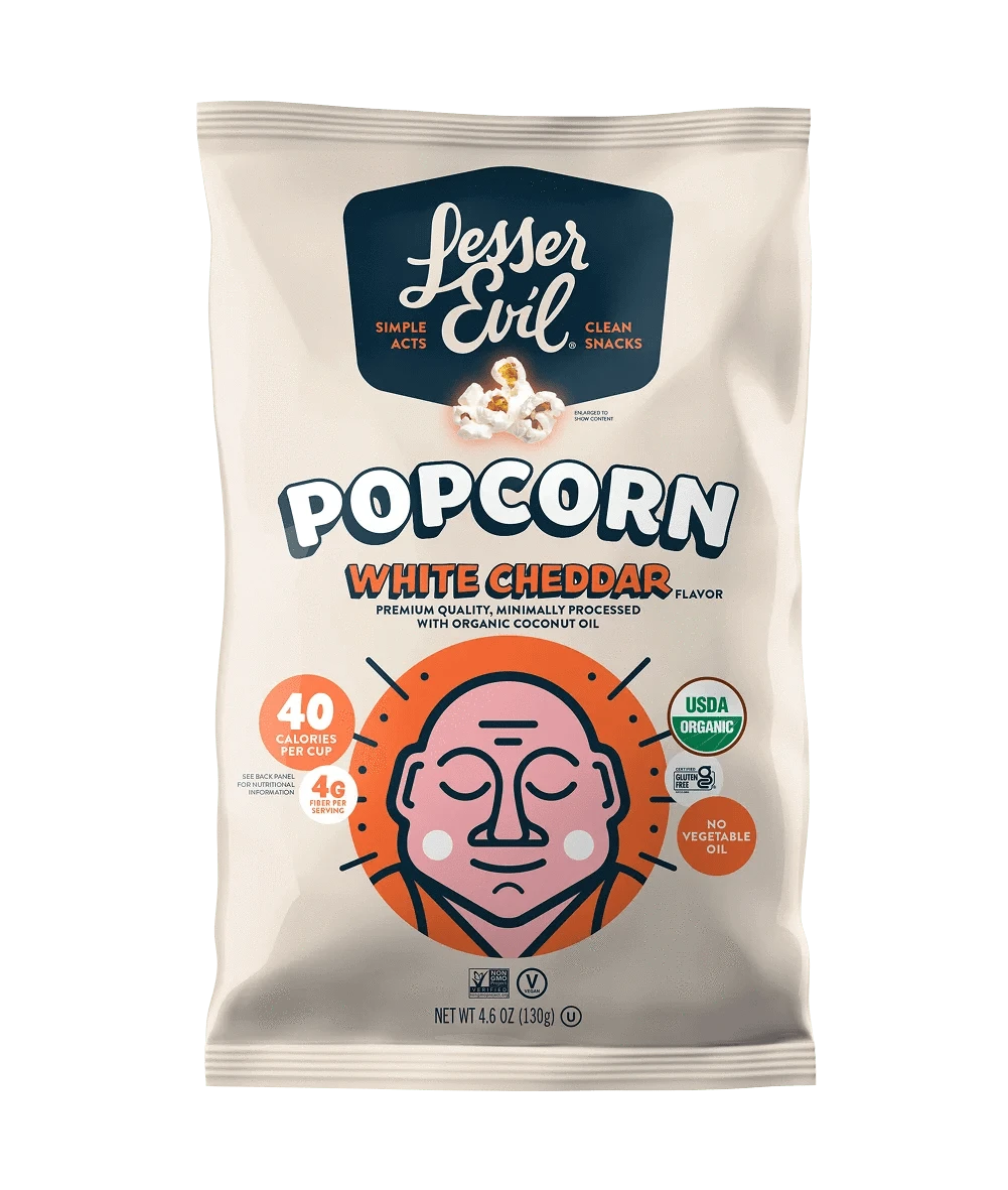 Organic White Cheddar Flavor Popcorn