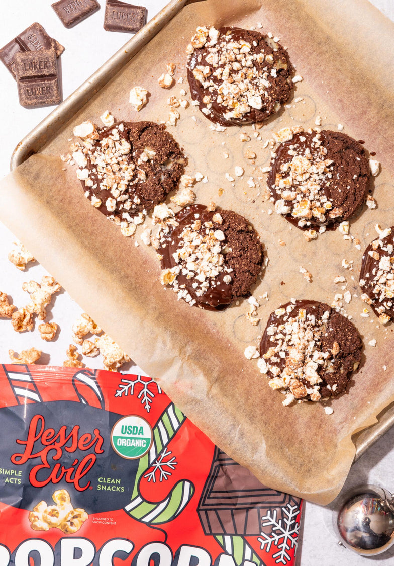 Dark Chocolate Candy Cane Cookies