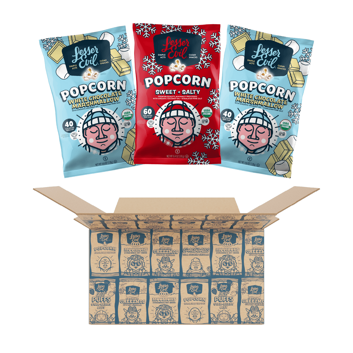 Popcorn Variety Packs LesserEvil Snacks Healthy Snacks popcorn-variety-packs-lesserevil-snacks-healthy-snacks