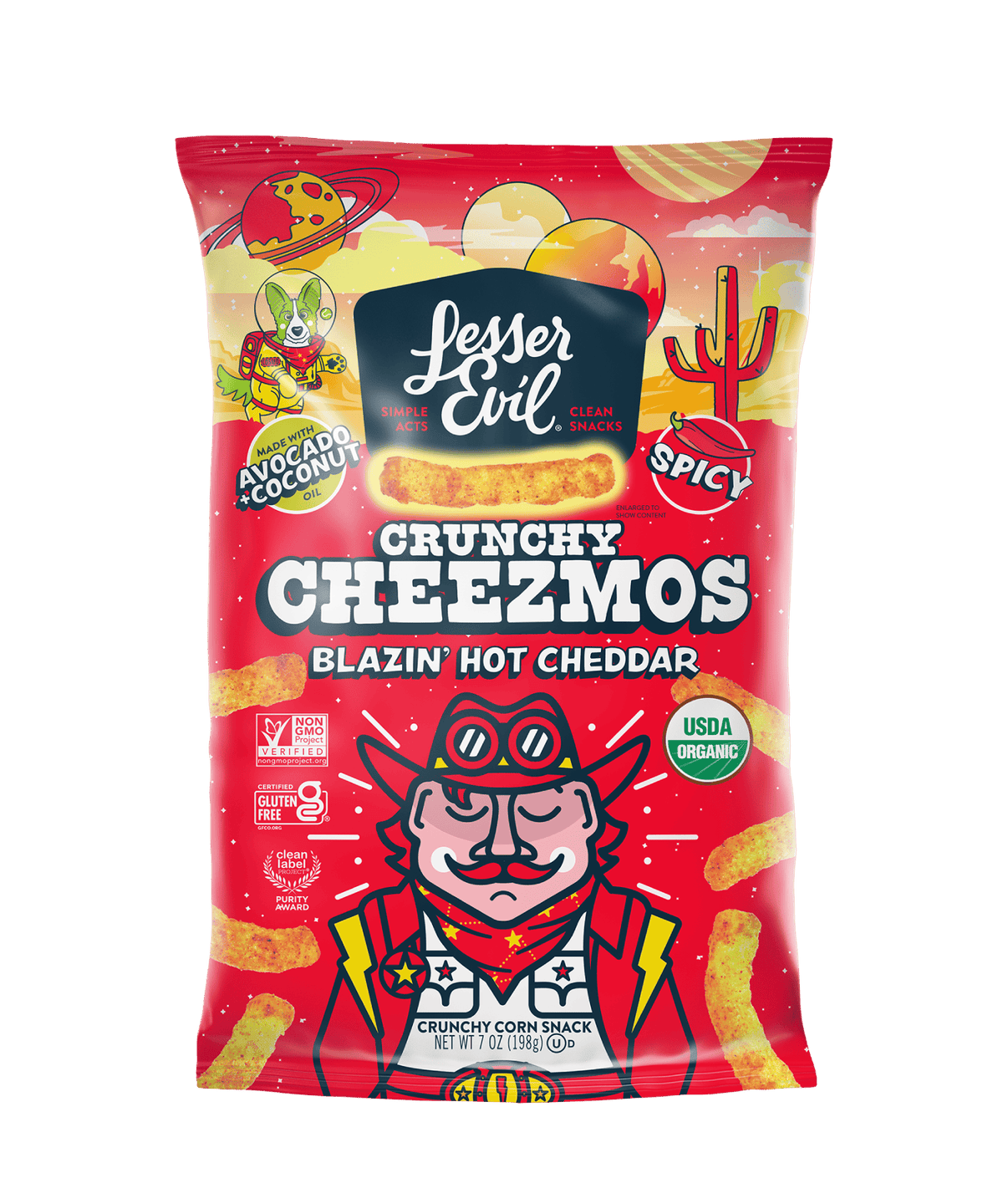 Blazin' Hot Cheddar Cheezmos