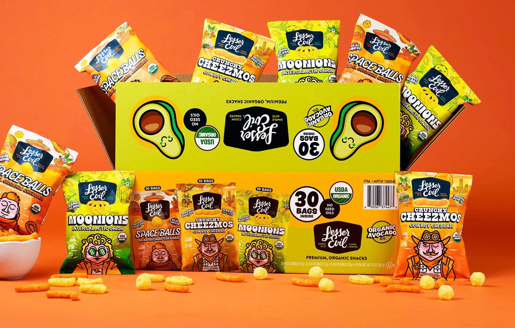 The Ultimate Organic Snack Box – LesserEvil Snacks