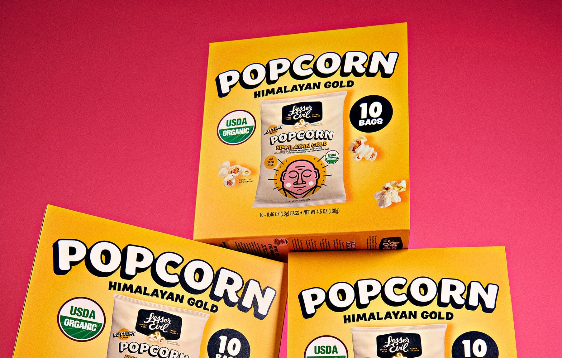Himalayan Gold Popcorn | LesserEvil Snacks | Healthy Popcorn