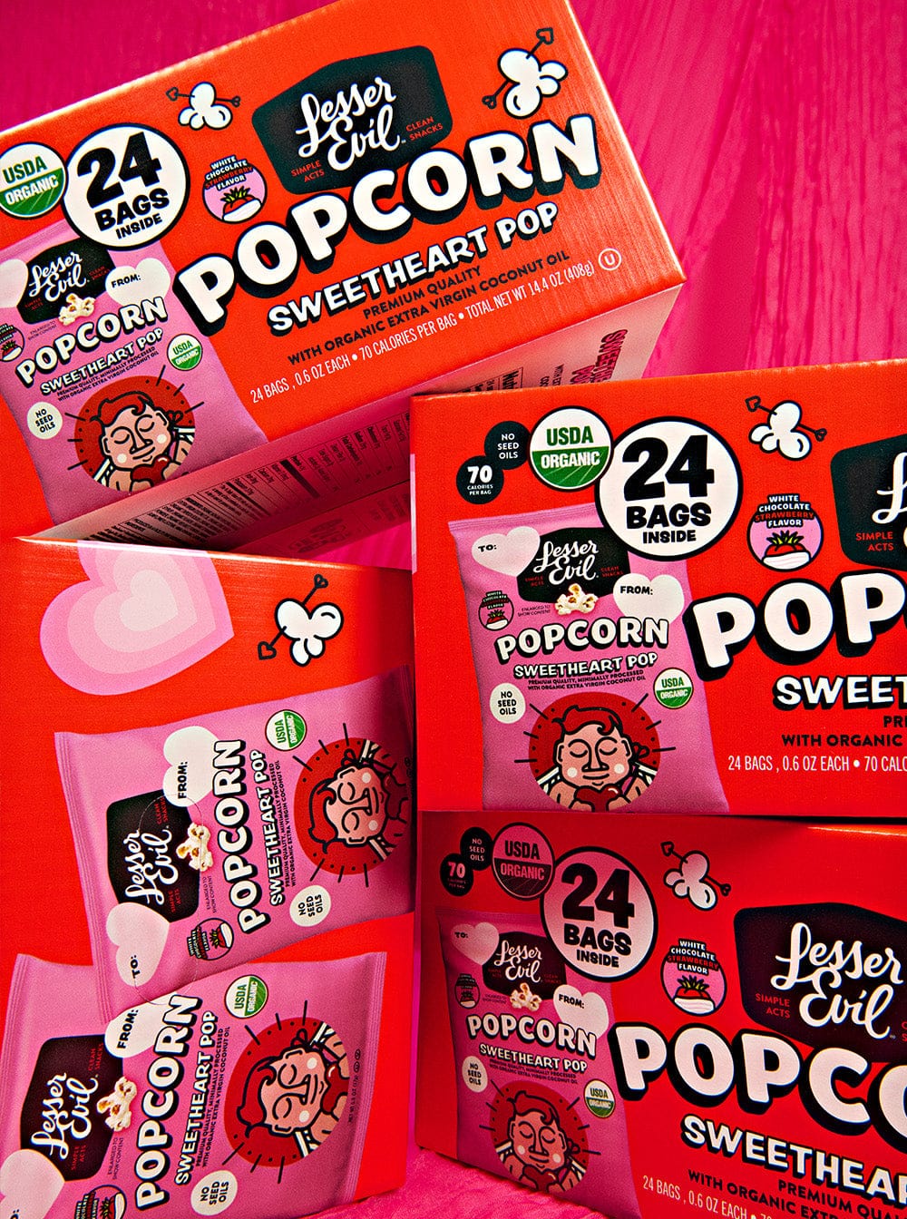 Sweetheart Pop Snack Box | Valentine's Day Organic Snacks