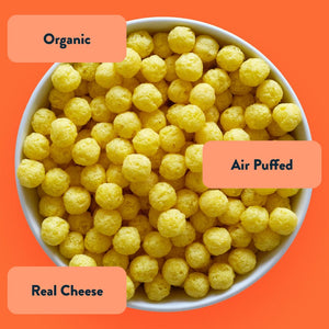 Real Organic Cheddar Space Balls Snack Box