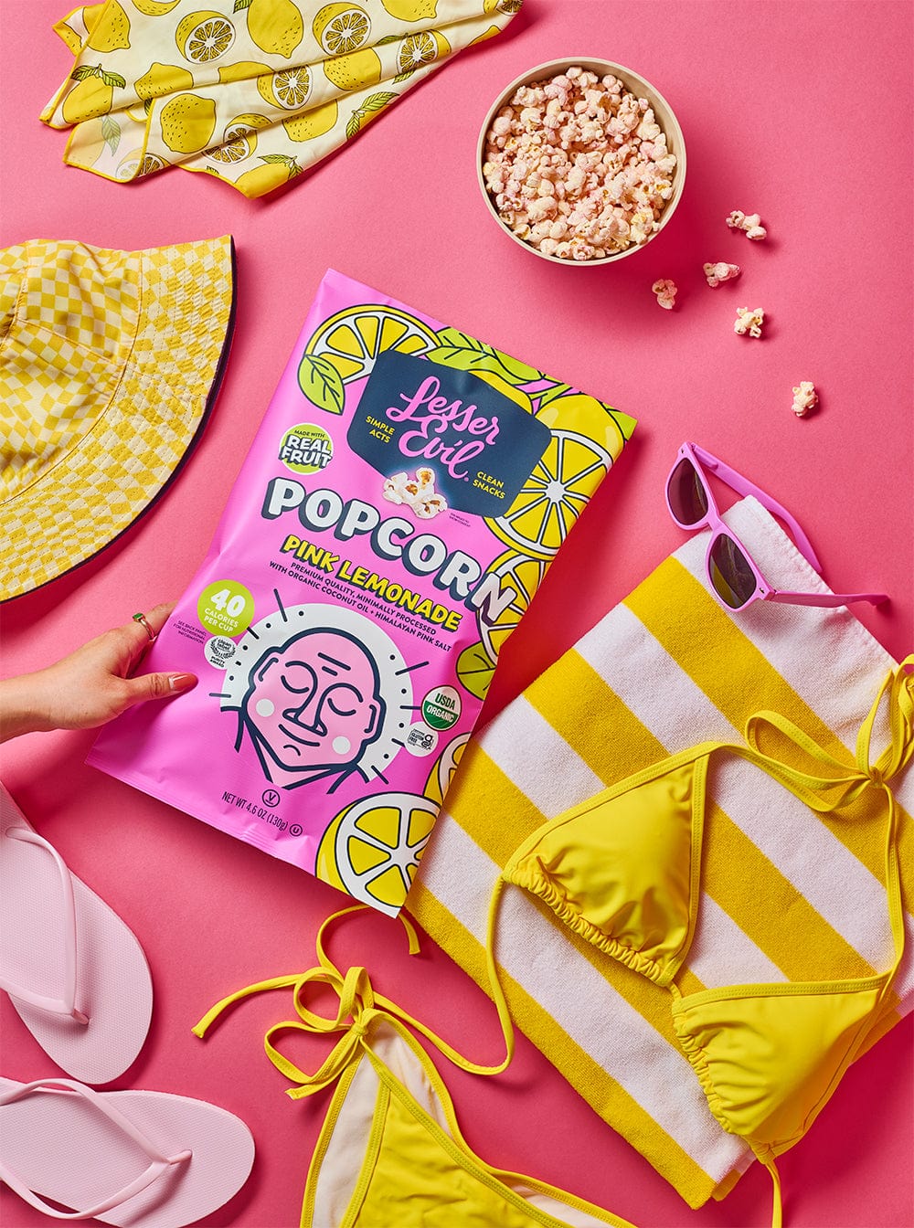 Pink Lemonade Popcorn
