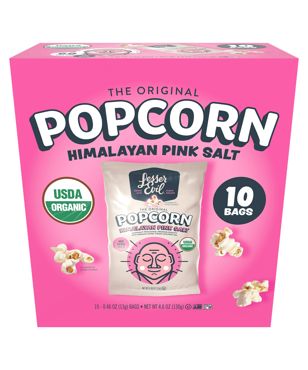 Himalayan Pink Salt Popcorn Snack Pack