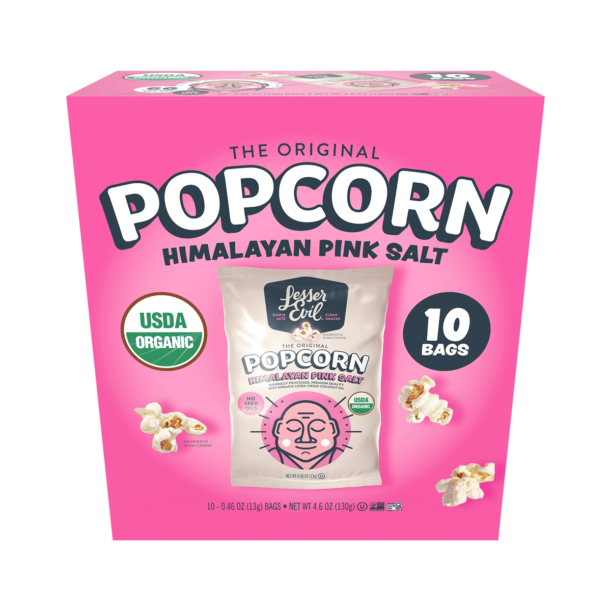 Himalayan Pink Salt Popcorn Snack Pack