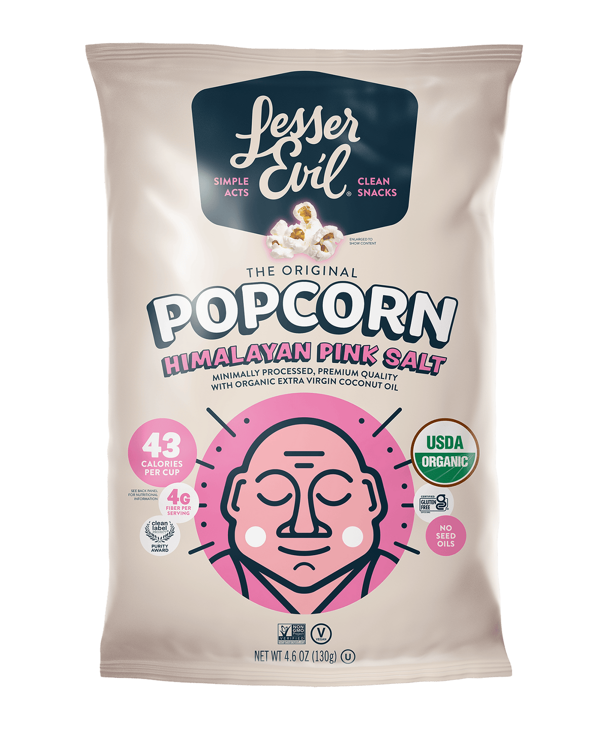 Himalayan Pink Salt Organic Popcorn