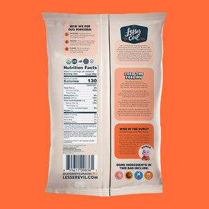Organic Non-Dairy White Cheddar Flavor Popcorn