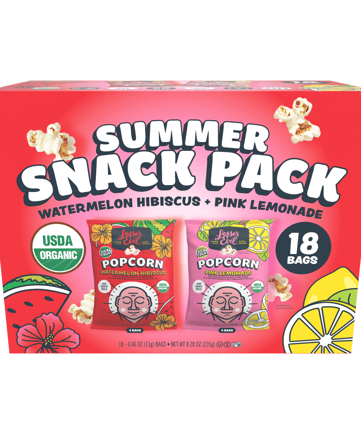 Summer Popcorn Snack Pack