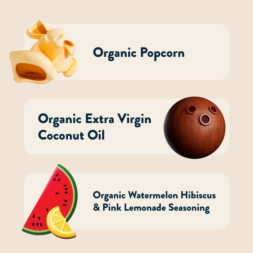 Summer Popcorn Snack Box | Watermelon Hibiscus & Pink Lemonade