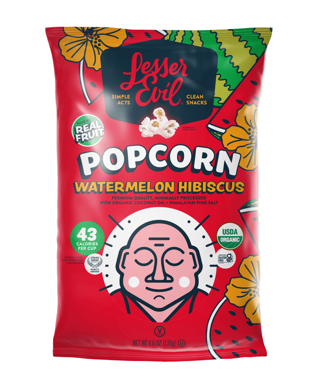 Watermelon Hibiscus Popcorn