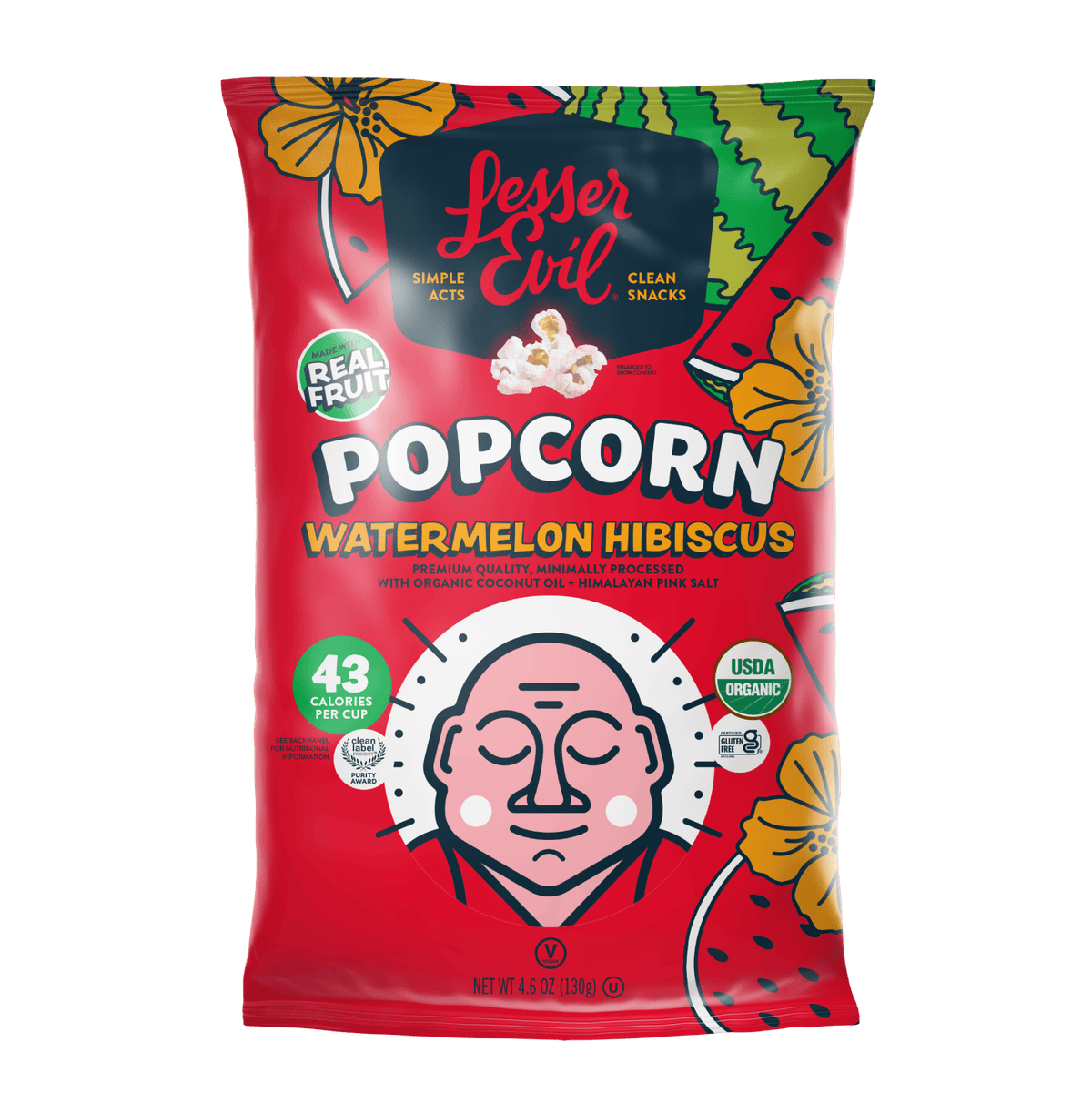 Watermelon Hibiscus Popcorn