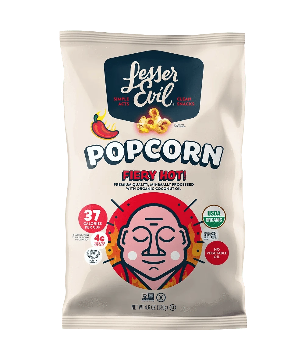 Fiery Hot Organic Popcorn